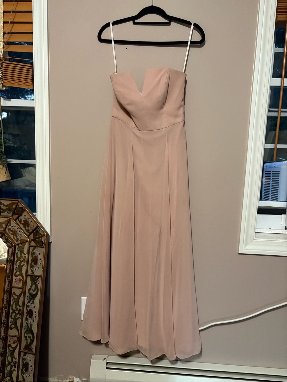 Dessy Collection Strapless Bridesmaid Gown 4